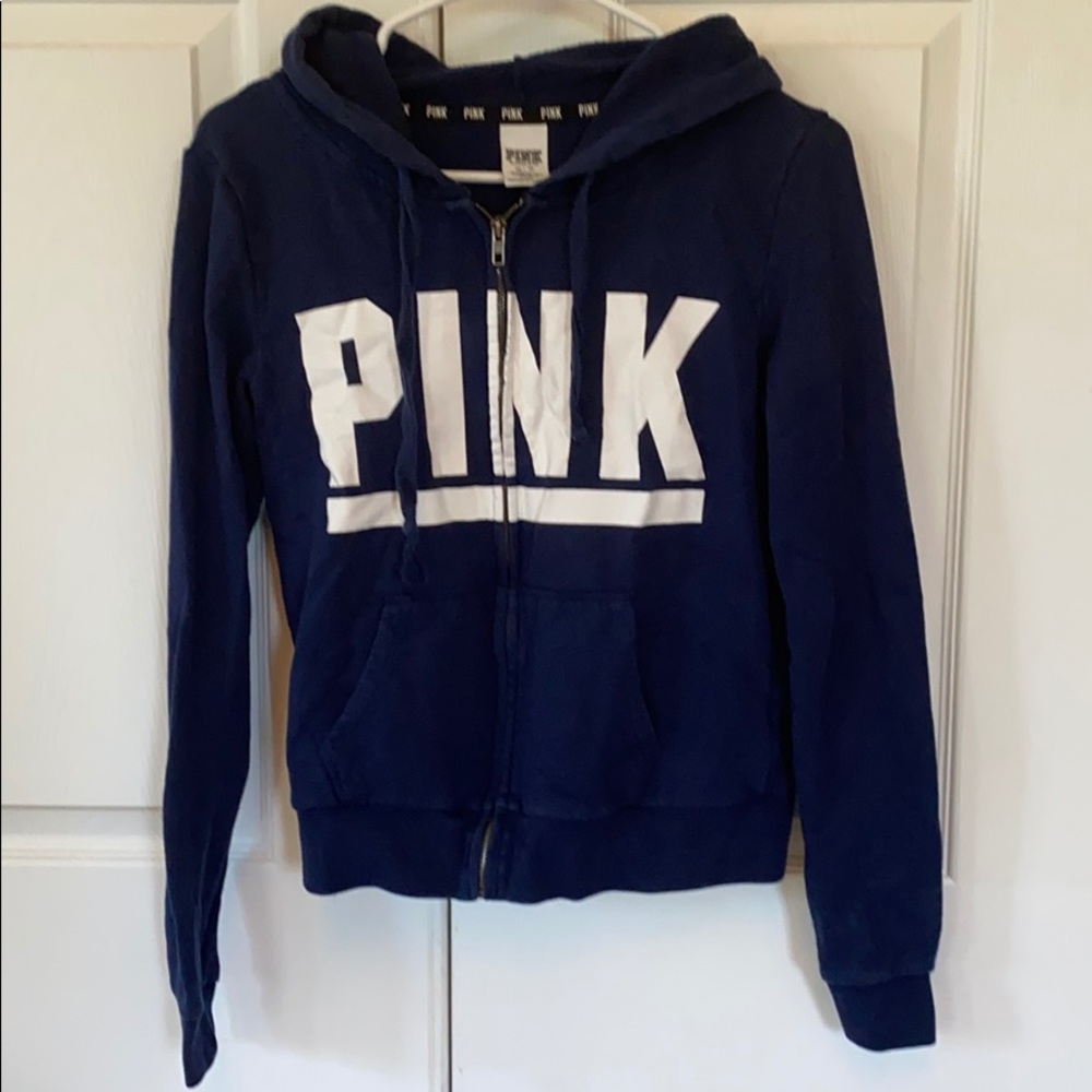 Women’s blue Pink brand hoodie size XS